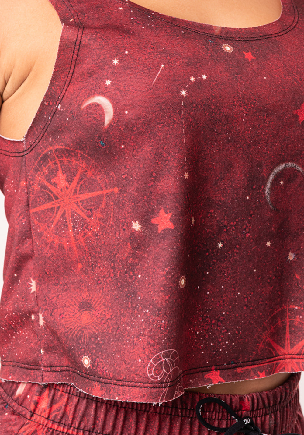 Cropped Feminino Moletinho Estampado Signo Áries Dlk