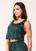 Cropped Feminino Moletinho Estampado Signo Virgem Dlk