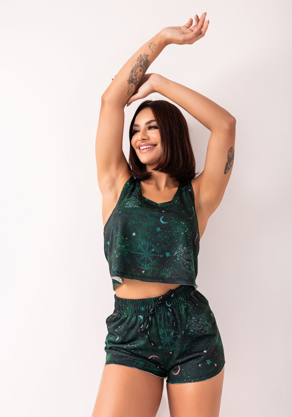 Cropped Feminino Moletinho Estampado Signo Virgem Dlk