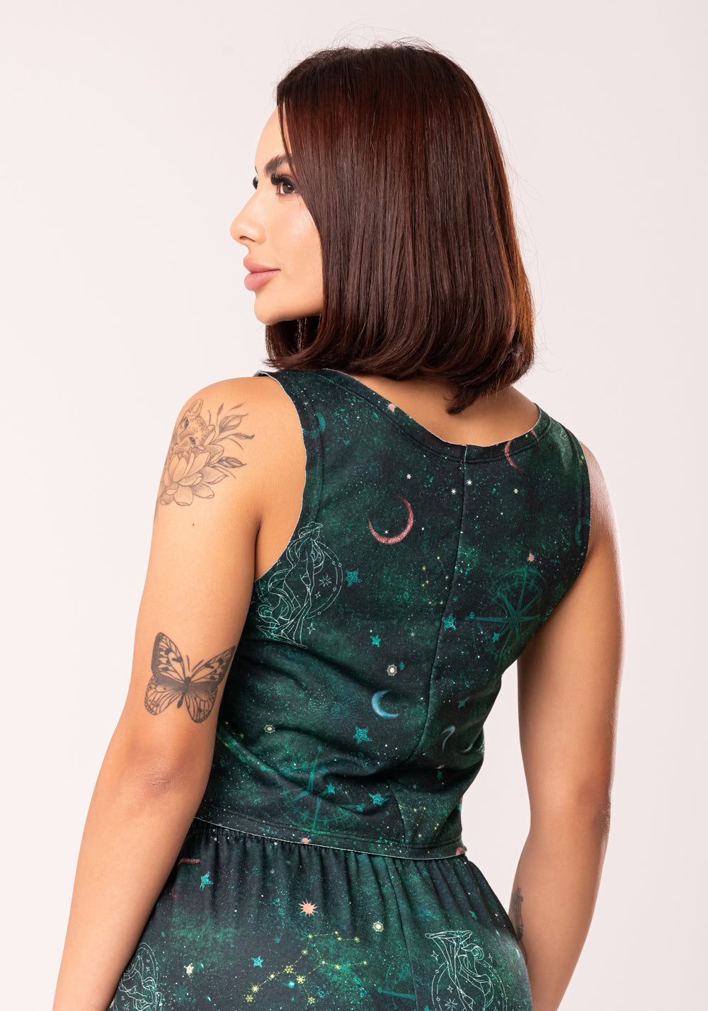 Cropped Feminino Moletinho Estampado Signo Virgem Dlk