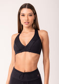 Top Fitness Feminino Nadador Preto Oasis Dlk
