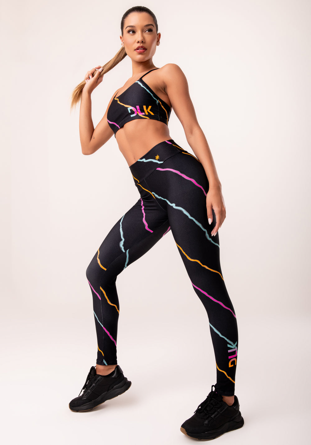 Legging Fitness Feminina Estampada Neon Energetic Printed Dlk