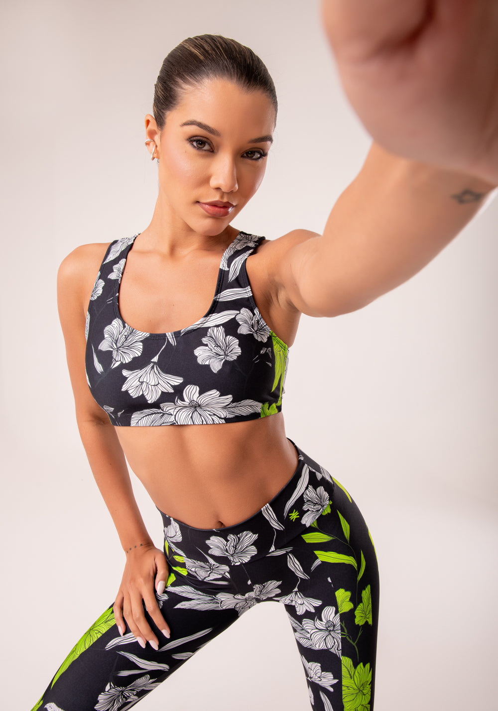 Top Fitness Feminino Estampado Neon Paradise Printed Dlk