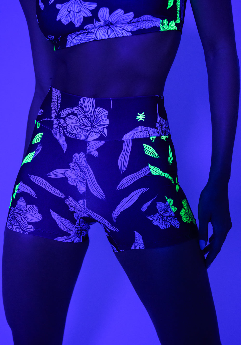 Short Fitness Feminino Estampado Neon Paradise Printed Dlk
