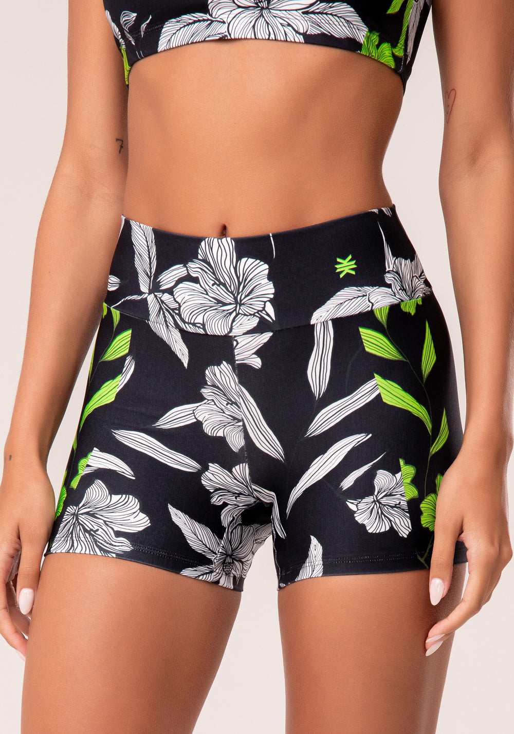 Short Fitness Feminino Estampado Neon Paradise Printed Dlk