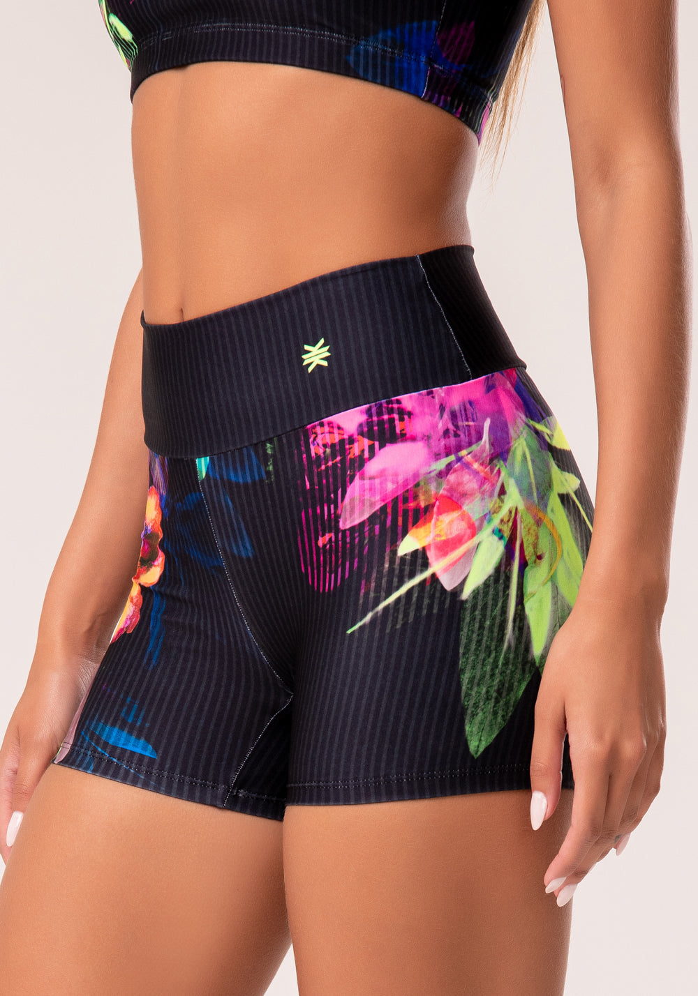 Short Fitness Feminino Estampado Neon Hypnotic Printed Dlk