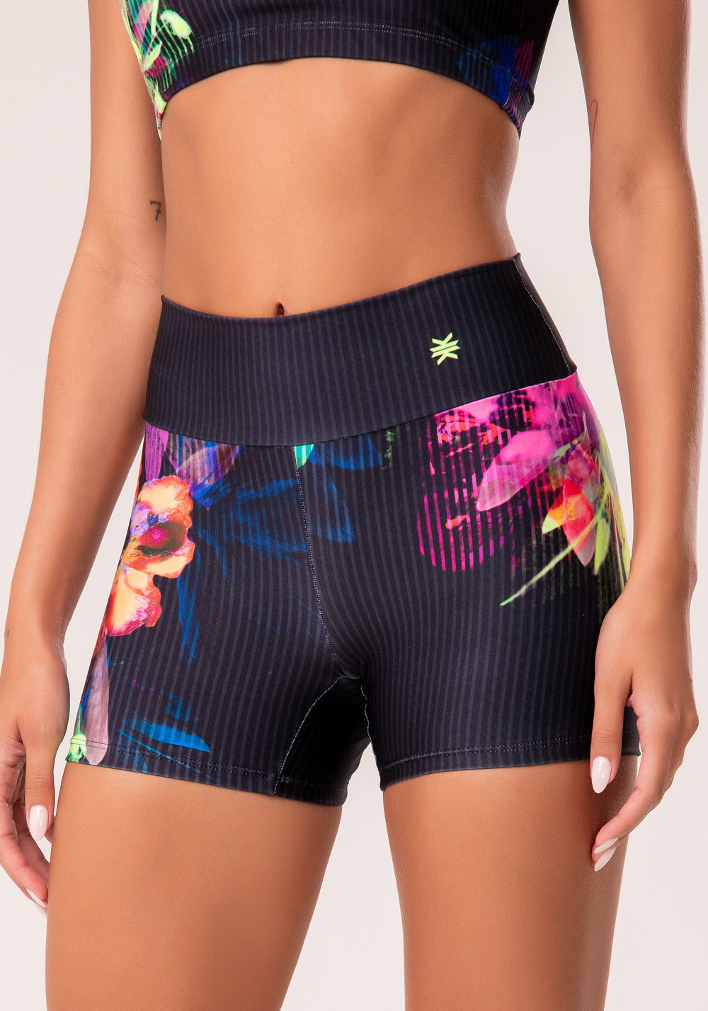 Short Fitness Feminino Estampado Neon Hypnotic Printed Dlk