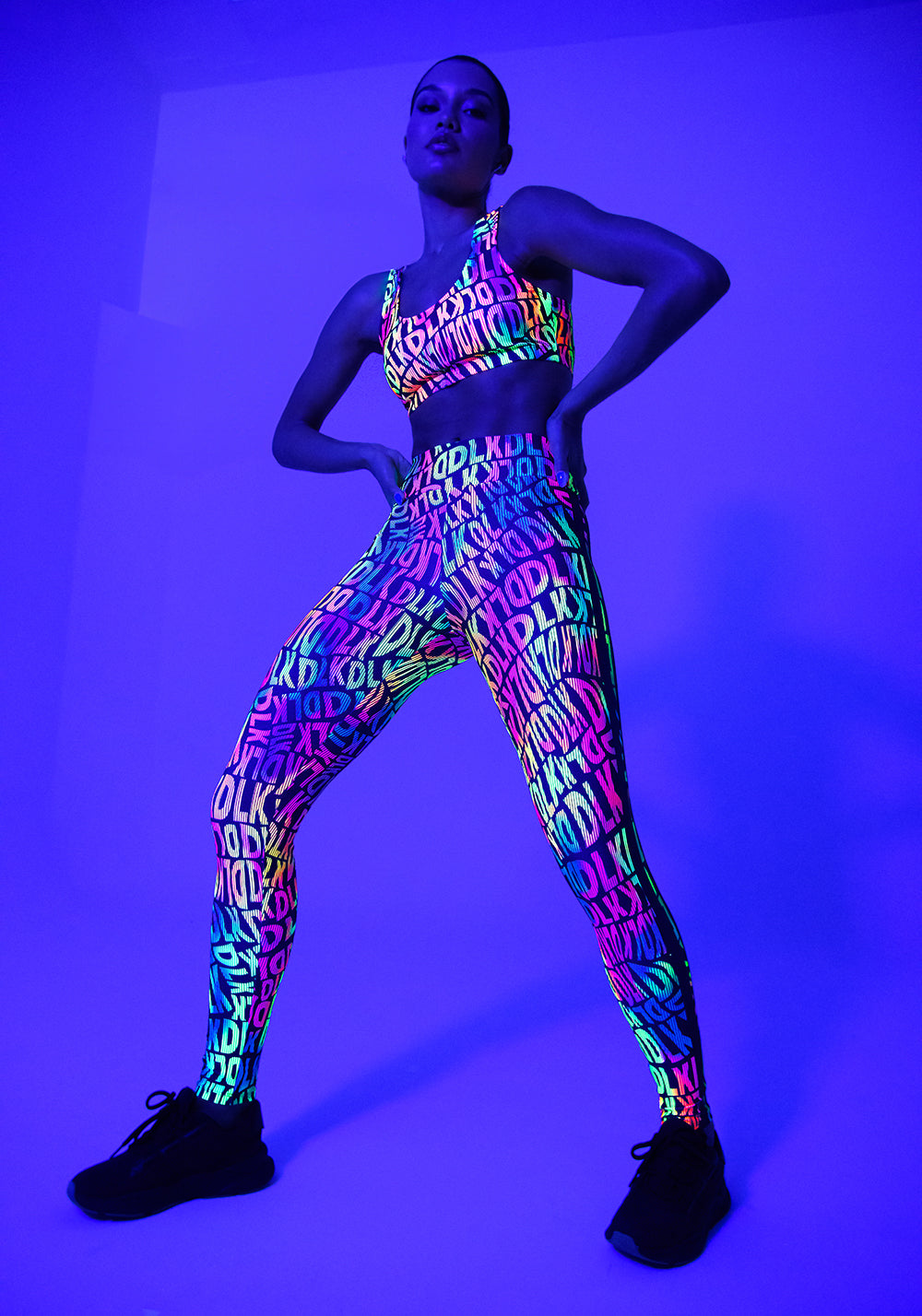 Legging Fitness Feminina Estampada Neon Utopia Printed Dlk
