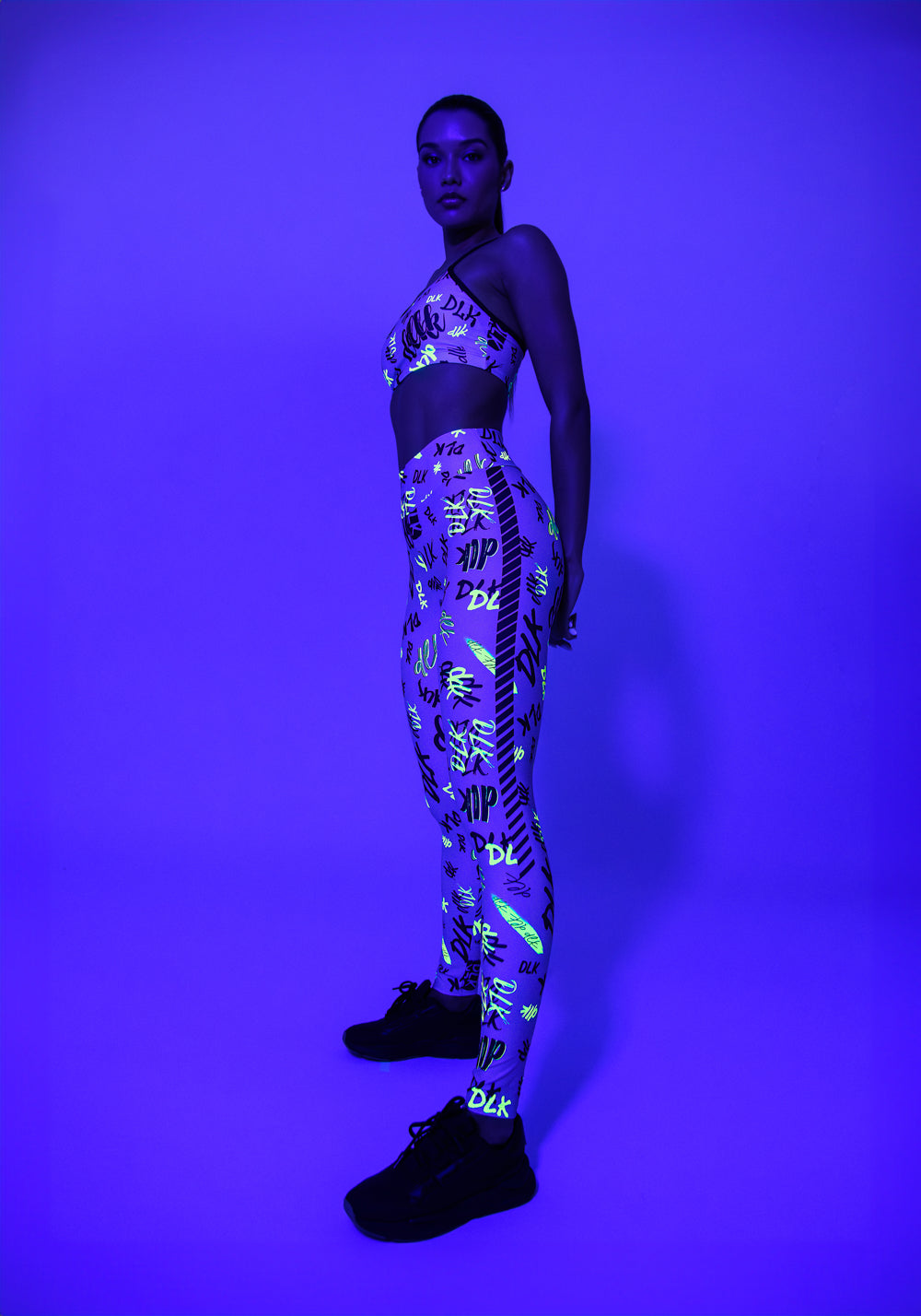 Legging Fitness Feminina Estampada Neon Infusion Printed Dlk