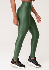Legging Fitness Feminina Verde Com Pesponto Lush Dlk