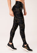 Legging Fitness Feminina Preto com Cós Transpassado Lush Dlk