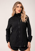Parka Feminina Preto Com Capuz Lush Dlk