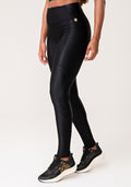 Legging Fitness Feminina Preto Com Detalhe Canelado Lush Dlk