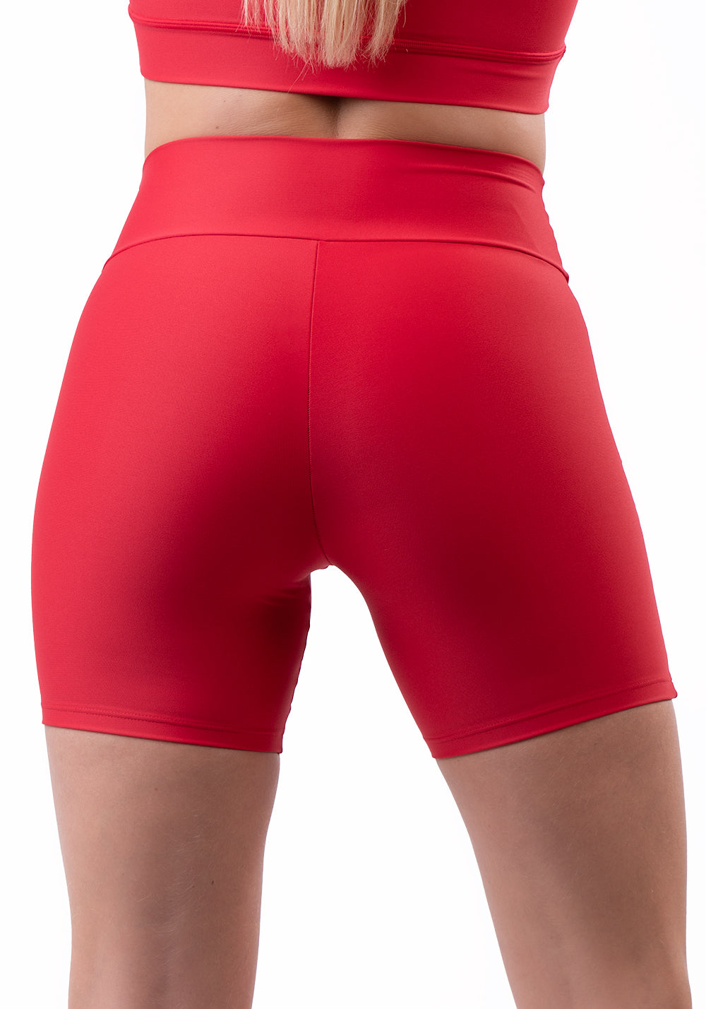 Short Vermelho Com Recorte Básico Dlk