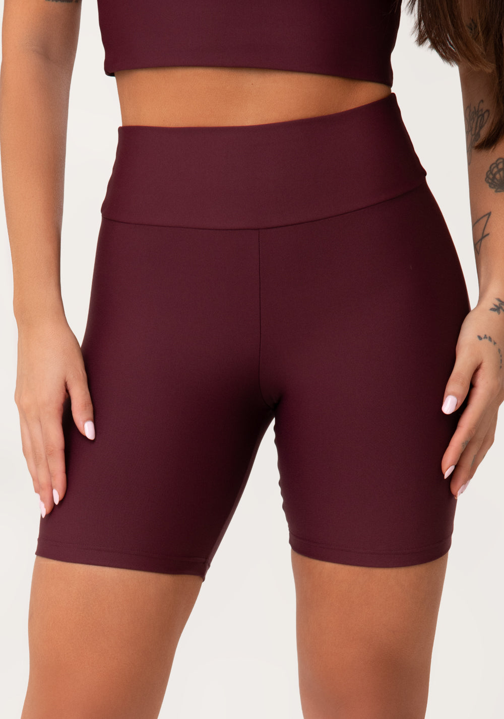 Bermuda Fitness Feminina Vinho Aura Dlk