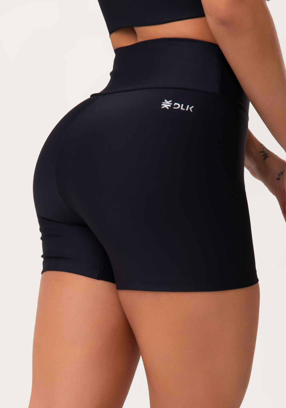 Short Fitness Feminino Preto Aura Dlk