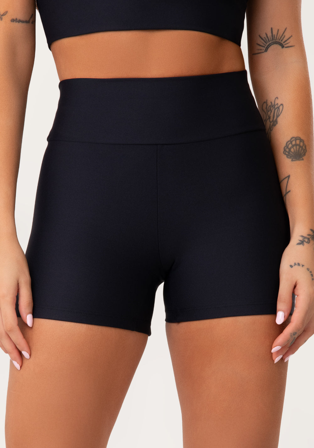 Short Fitness Feminino Preto Aura Dlk