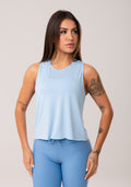 Cropped Feminino Azul Claro Aura Dlk