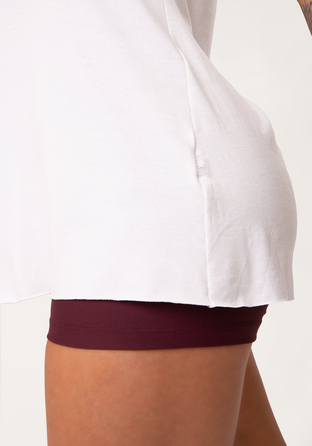 Blusa T-shirt Fitness Feminina Off White Aura Dlk