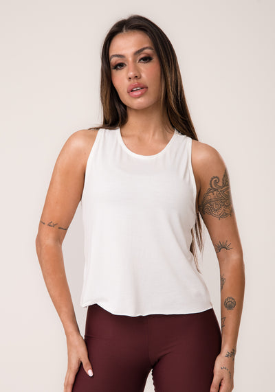 Cropped Feminino Off White Aura Dlk