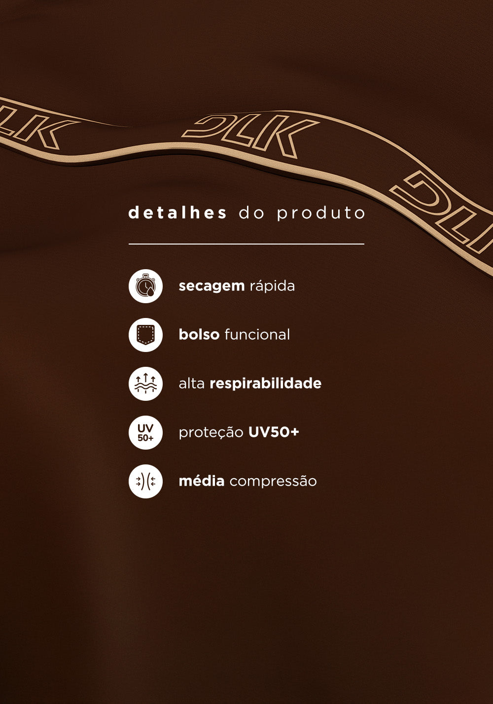 Legging Fitness Feminina Com Bolsos E Elástico No Cós Activity Dlk Marrom