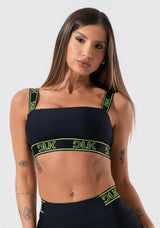 Top Fitness Feminino Com Bojo E Alças De Elástico Activity Dlk Preto