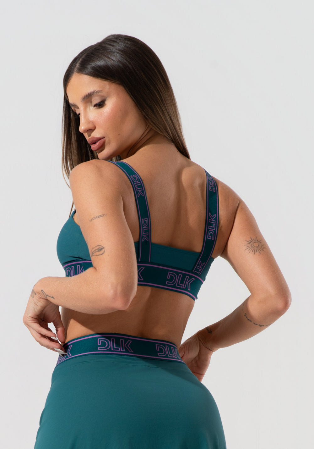 Top Fitness Feminino Com Bojo E Alças De Elástico Activity Dlk Verde