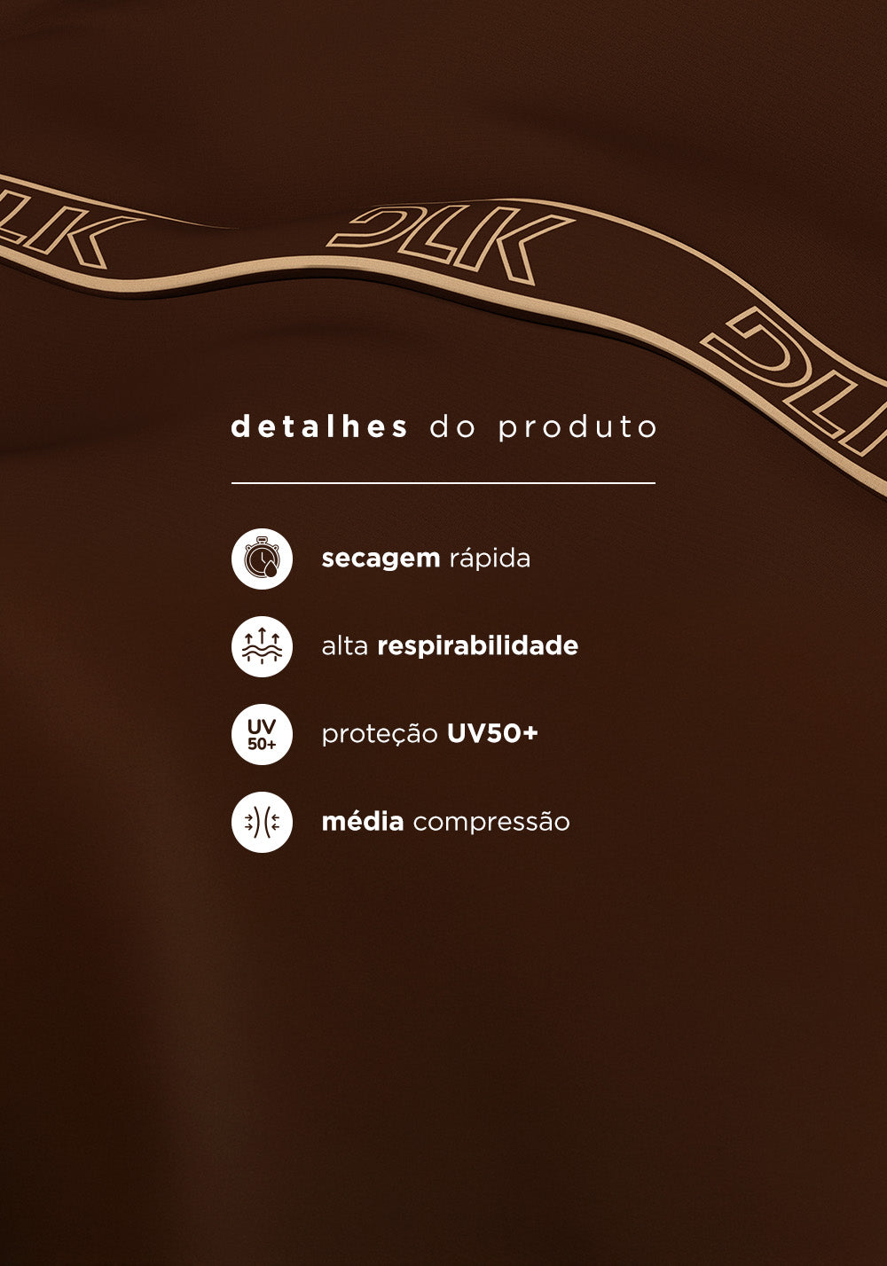 Top Fitness Feminino Com Elástico Na Base E Tule Activity Dlk Marrom