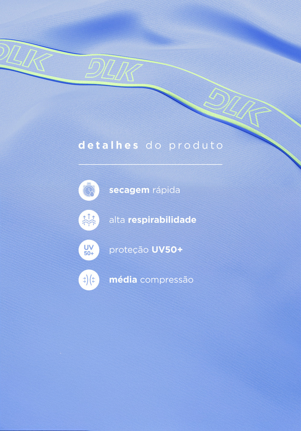 Top Fitness Feminino Com Elástico Na Base E Tule Activity Dlk Azul