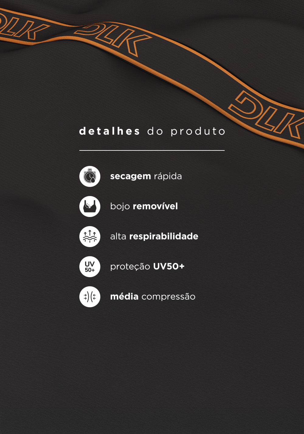 Top Fitness Feminino Com Bojo E Costas Vazadas Com Elástico Activity Dlk Grafite