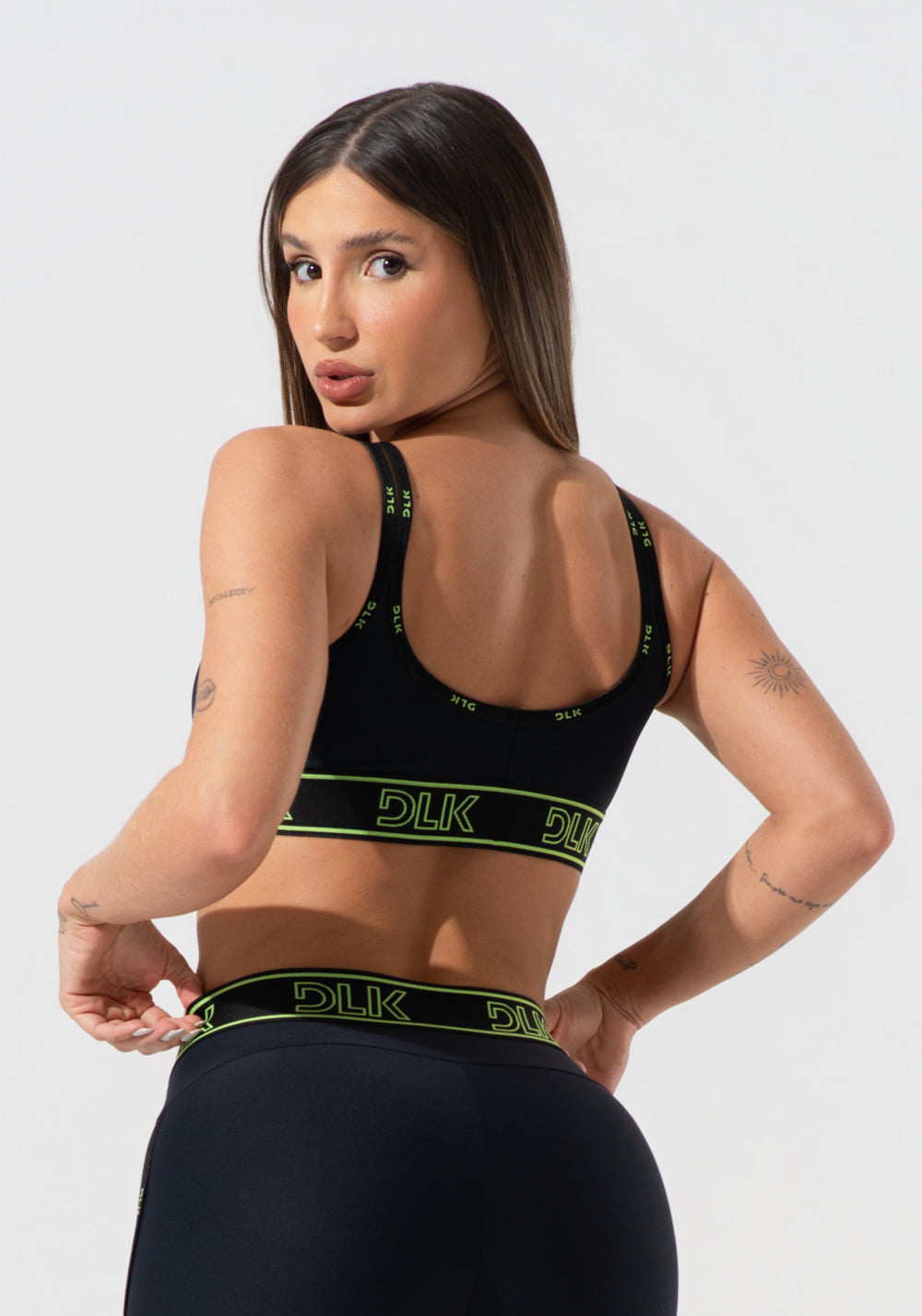 Top Fitness Feminino Com Bojo E Alças Duplas De Elástico Activity Dlk Preto