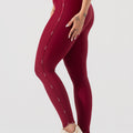 Legging Fitness Feminina Com Elásticos No Cós E Na Lateral Activity Dlk Vermelho Cereja