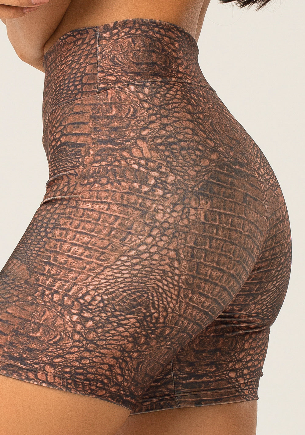 Bermuda Fitness Feminina Estampada Croco Animal Printed Dlk