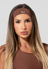 Faixa De Cabelo Esportiva Feminina Activity Dlk Marrom