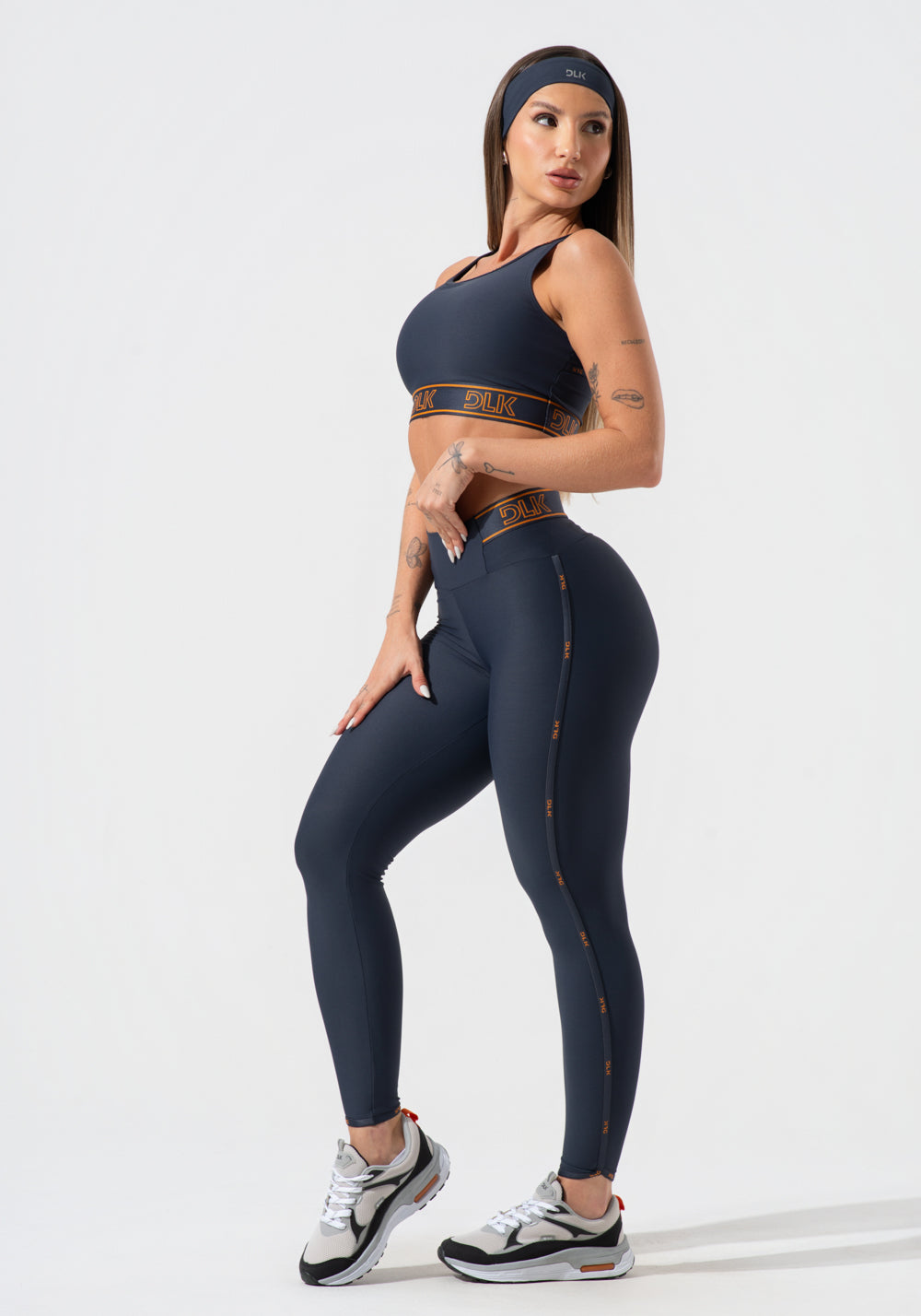Faixa De Cabelo Esportiva Feminina Activity Dlk Grafite