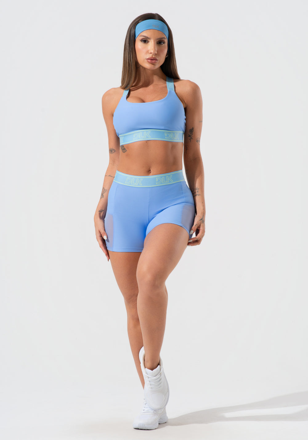 Faixa De Cabelo Esportiva Feminina Activity Dlk Azul