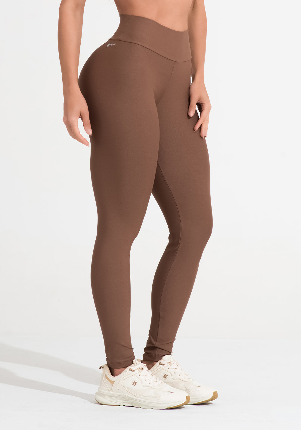 Legging Fitness Feminina Marrom Aura Dlk