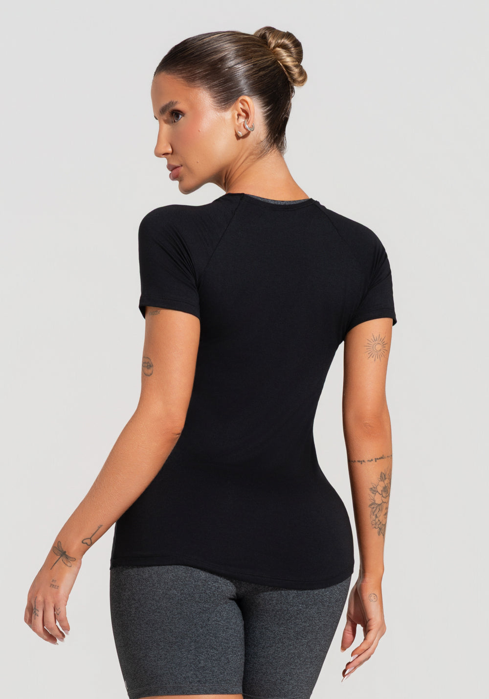 Blusa Feminina Com Manga Raglan Soul Dlk Preto