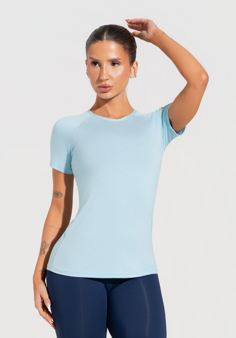 Blusa Feminina Com Manga Raglan Soul Dlk Azul