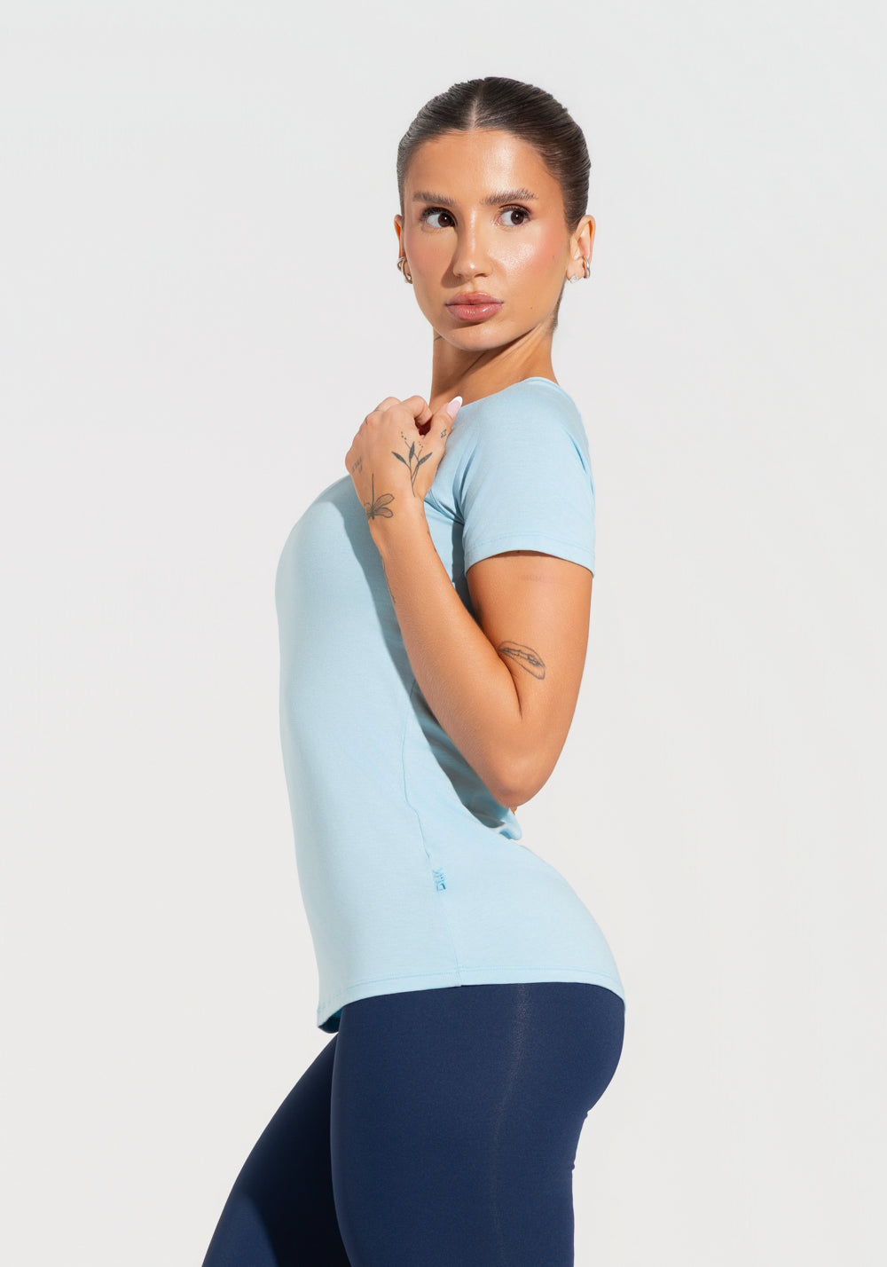 Blusa Feminina Com Manga Raglan Soul Dlk Azul