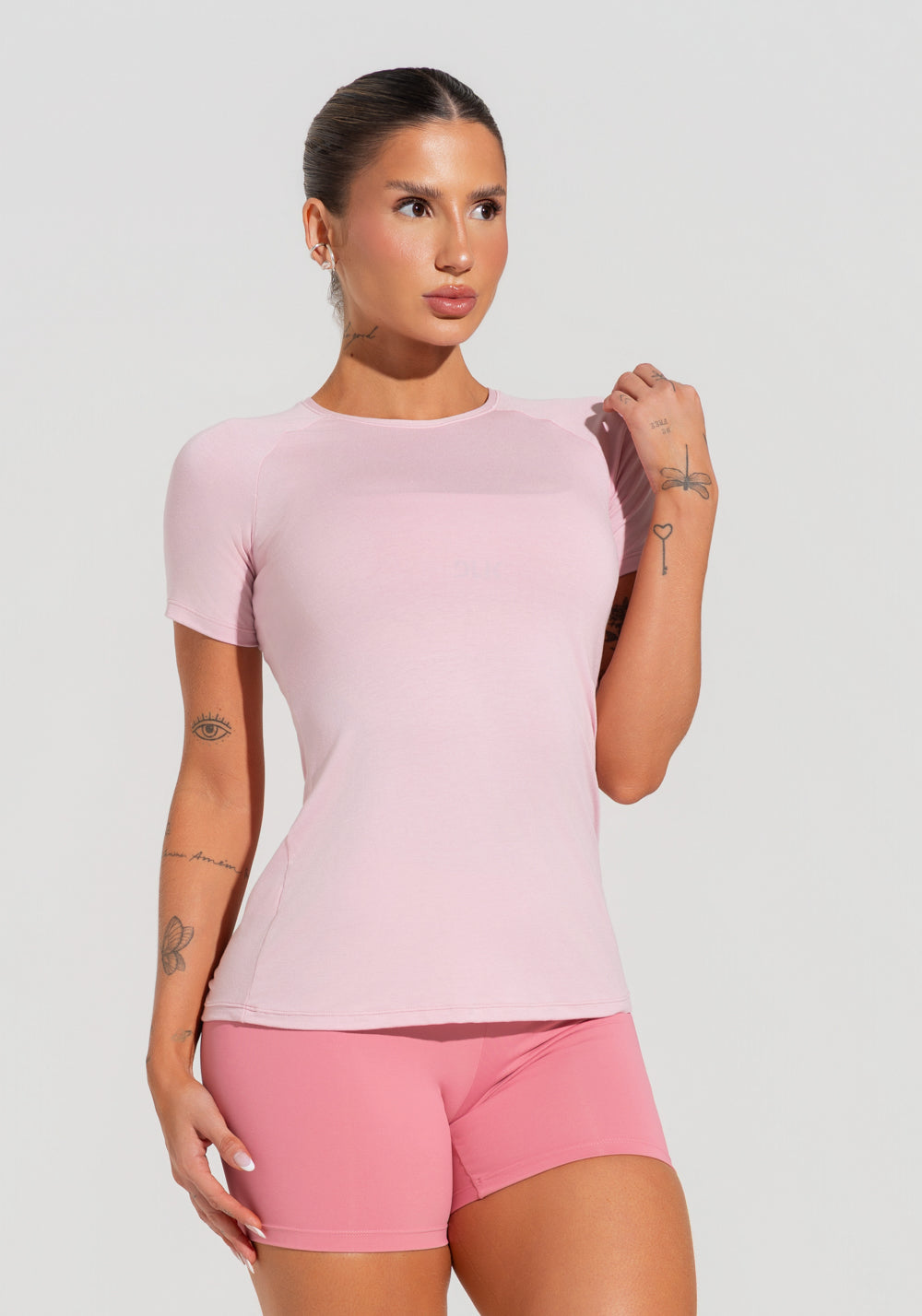 Blusa Feminina Com Manga Raglan Soul Dlk Rosa