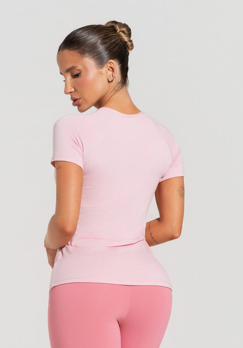 Blusa Feminina Com Manga Raglan Soul Dlk Rosa