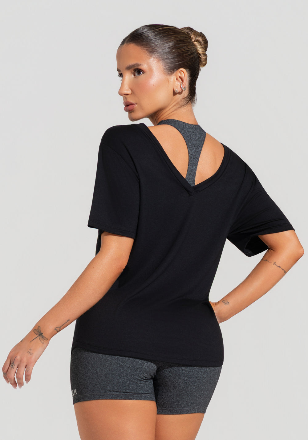 Blusa Feminina Com Decote V Soul Dlk Preto