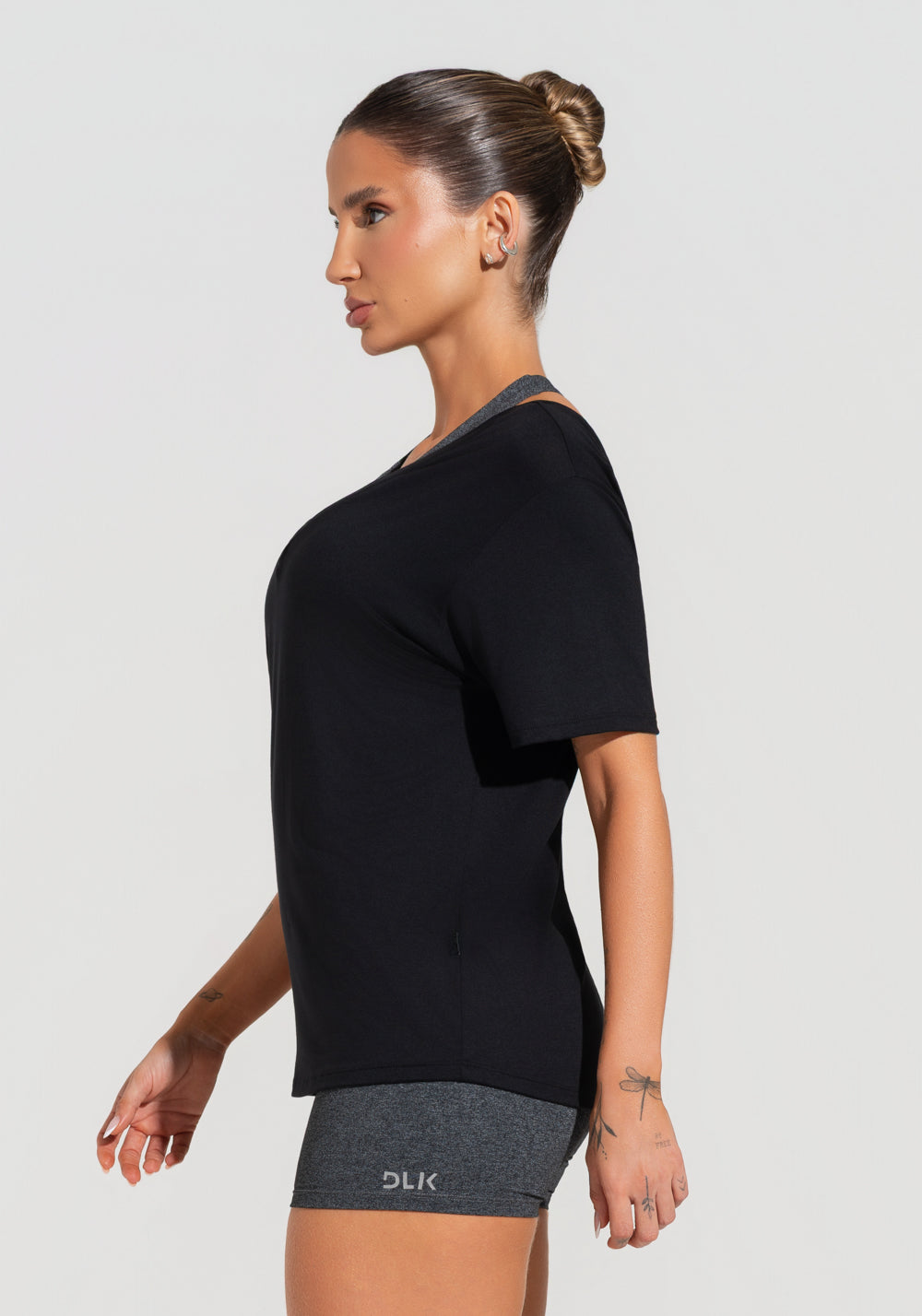 Blusa Feminina Com Decote V Soul Dlk Preto
