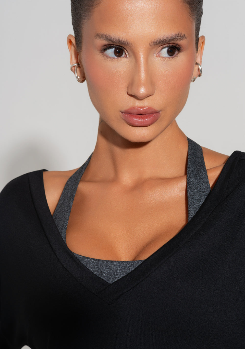 Blusa Feminina Com Decote V Soul Dlk Preto