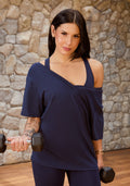 Blusa Feminina Com Decote V Soul Dlk Azul Marinho