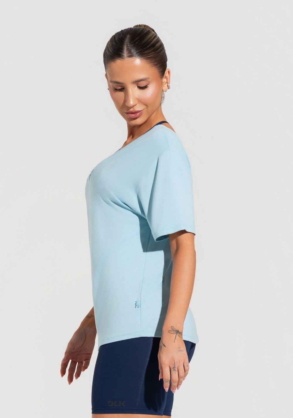 Blusa Feminina Com Decote V Soul Dlk Azul