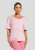 Blusa Feminina Com Decote V Soul Dlk Rosa