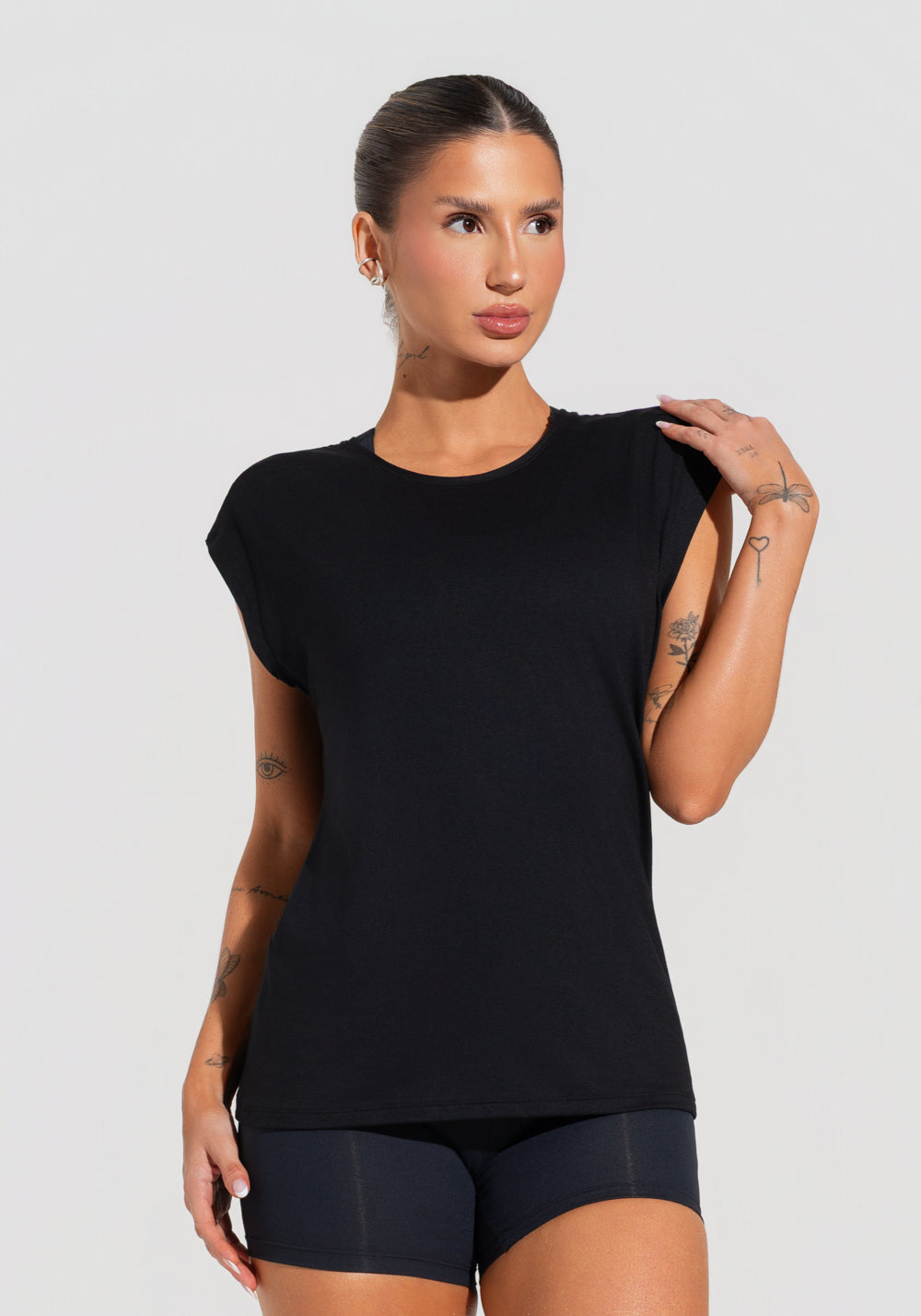 Blusa Feminina Com Manga Curta Soul Dlk Preto
