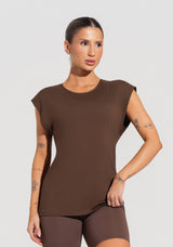 Blusa Feminina Com Manga Curta Soul Dlk Marrom